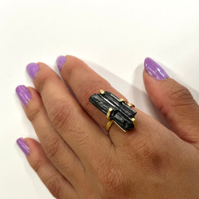 Single Band Crystal Ring
