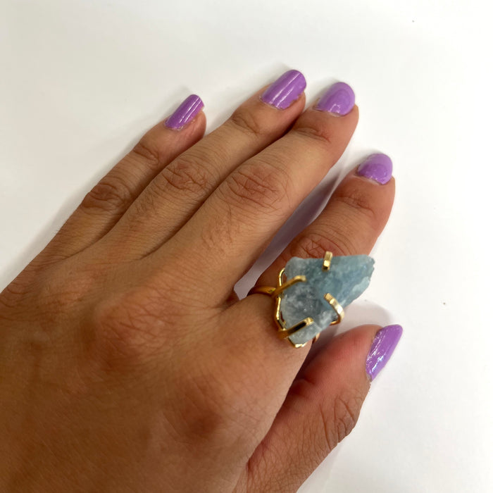 Single Band Crystal Ring