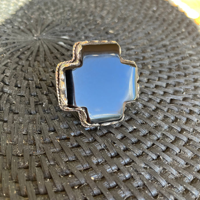 Silver Onyx Ring