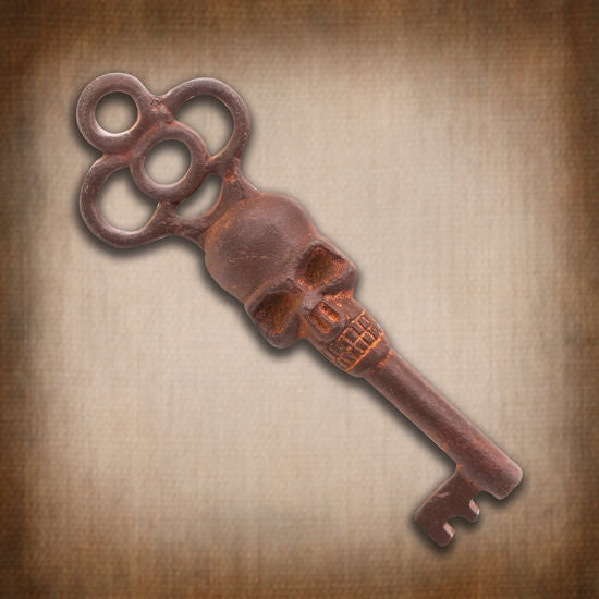 Antiqued Skull Key