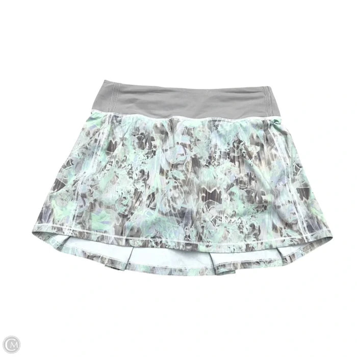 Athletic Skort By Lululemon In Green & Purple, Size: S