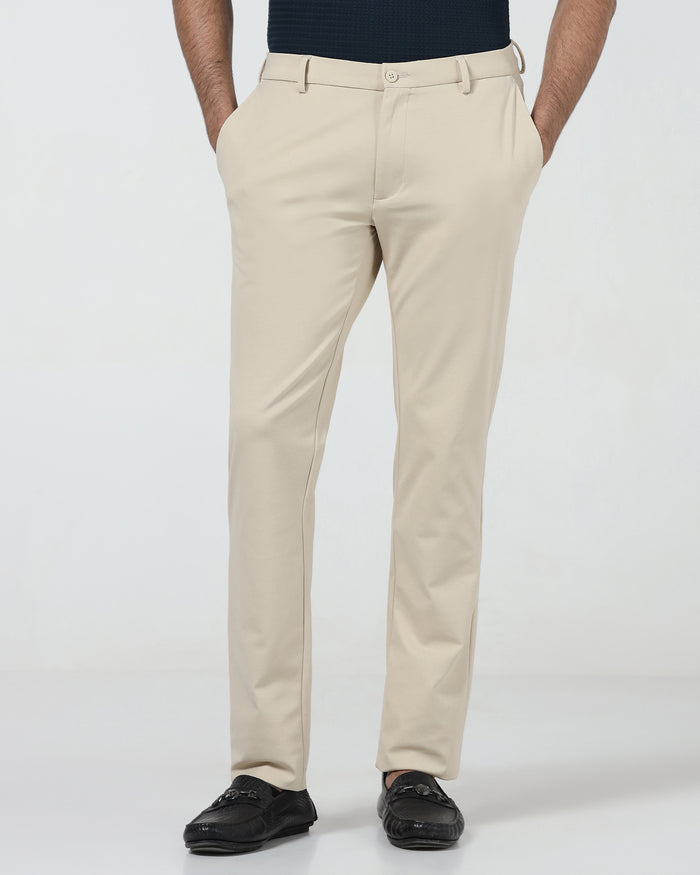 Beige TechPro Solid Khakis - Ziea