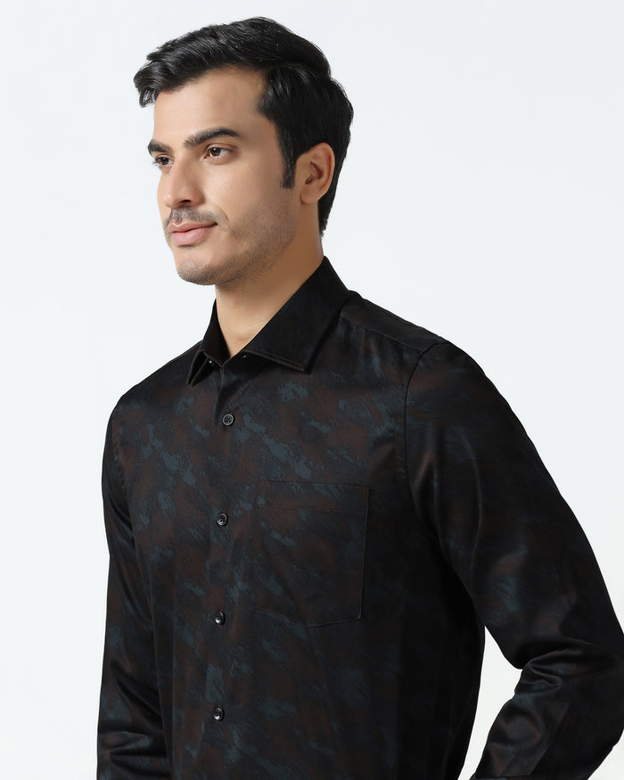 Black Printed Shirt - Ryker