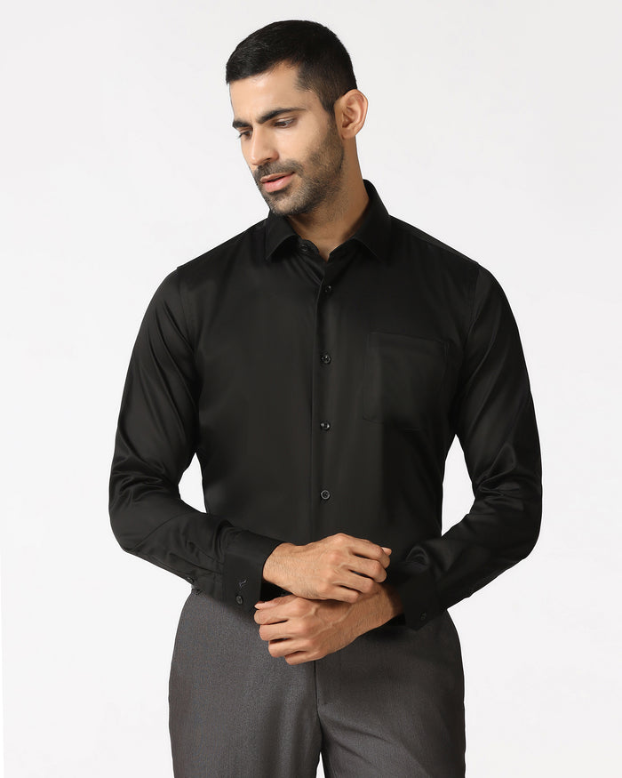 Black Solid Shirt - Dawn