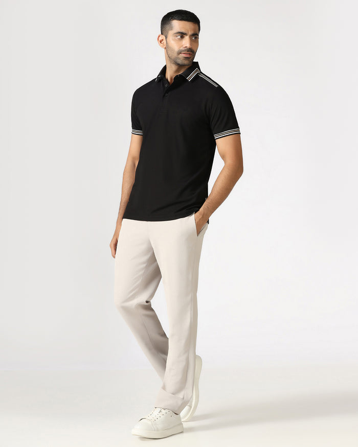 Black TechPro Solid Polo - Logan
