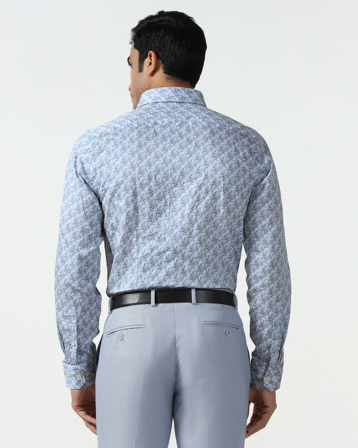 Blue Printed Shirt - Parker