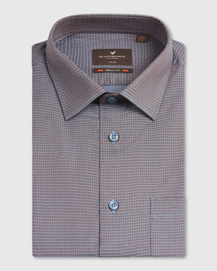 Blue Textured Shirt - Recite