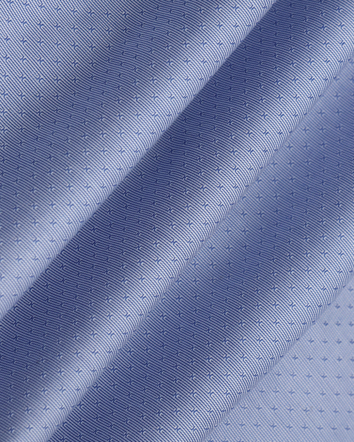 Blue Non Iron Textured Shirt - Relate
