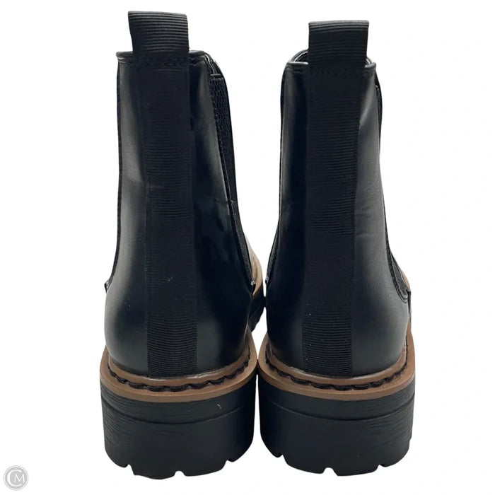 Boots Ankle Flats By Soda In Black, Size: 7
