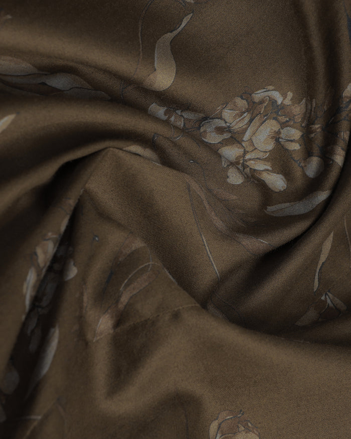 Brown Oliv Printed Shirt - Phase