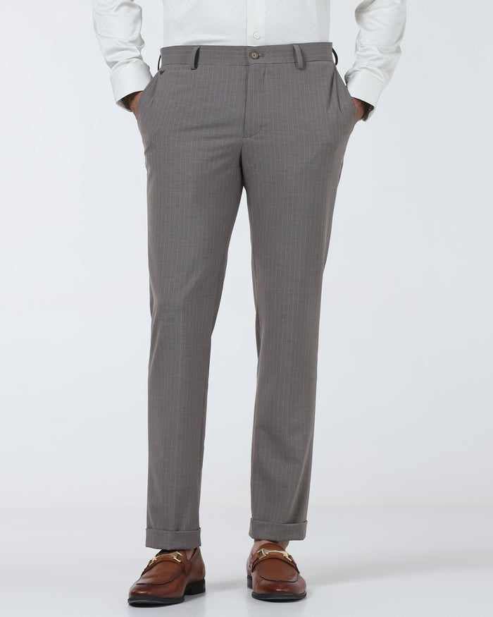 Brown Stripe Trouser - Warren