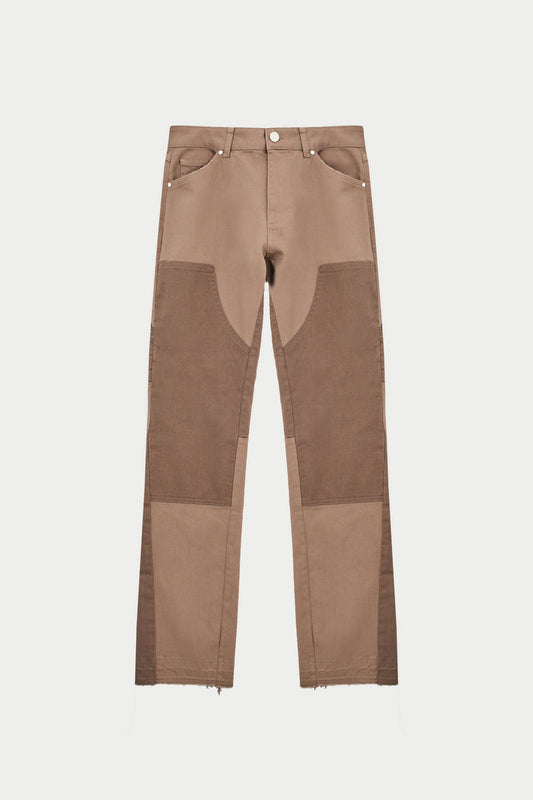 CANVAS CARPENTER TROUSER - BROWN