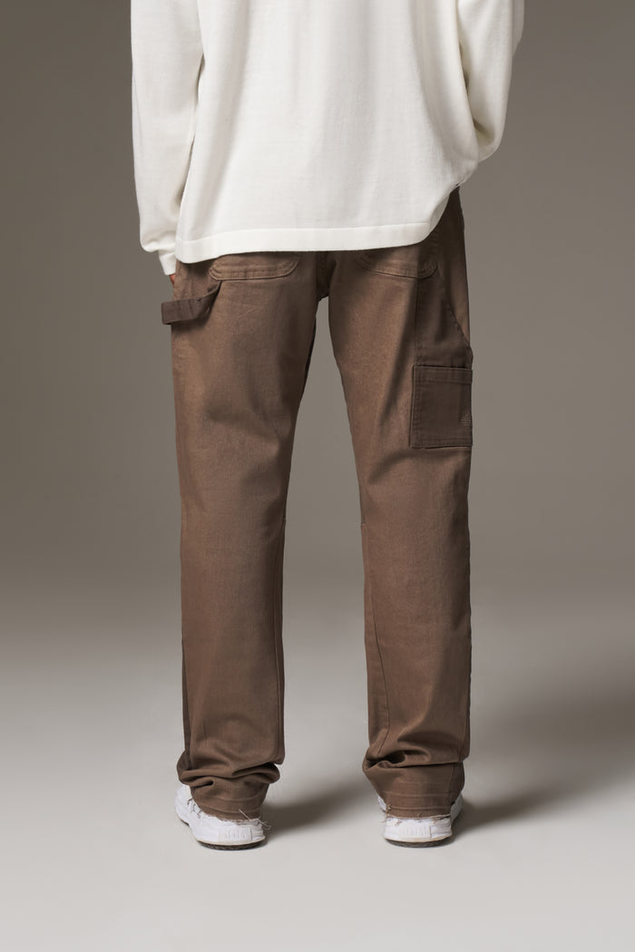 CANVAS CARPENTER TROUSER - BROWN