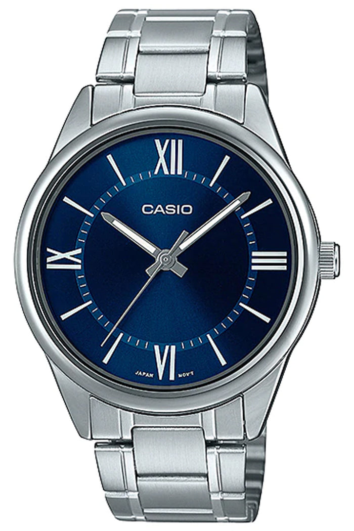 Casio MTP-V005D-2B5 Silver Stainless Strap Watch for Men-Watch Portal Philippines