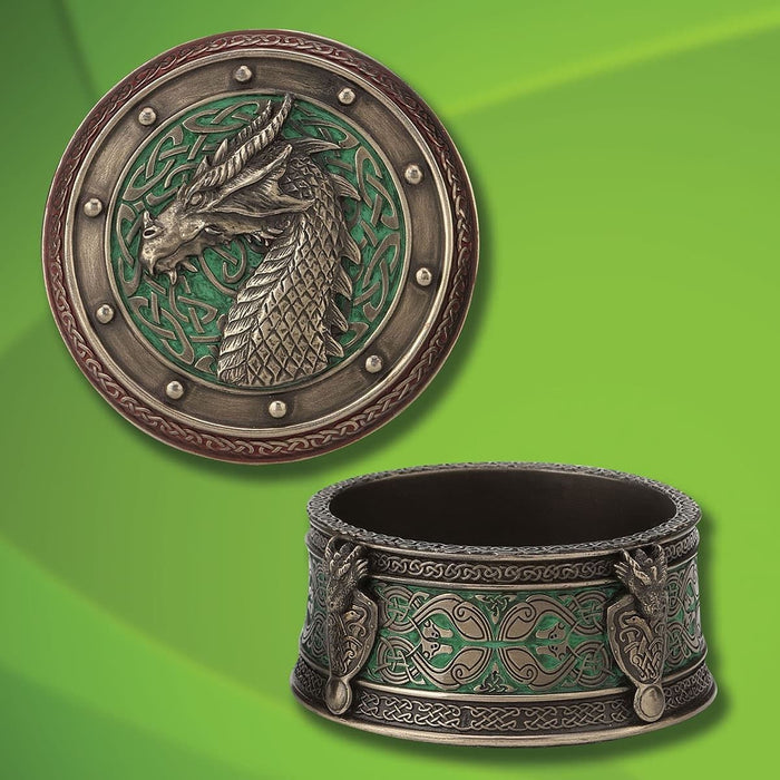 Celtic Dragon Trinket Box
