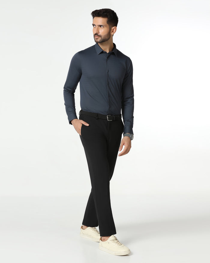 Charcoal Techpro Stripe Shirt - Keish