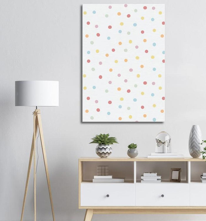 Wall Art Canvas Modern Confetti Dots, Canvas Print, Art Prints, Wall Decor, Made in USA | Pippa + June