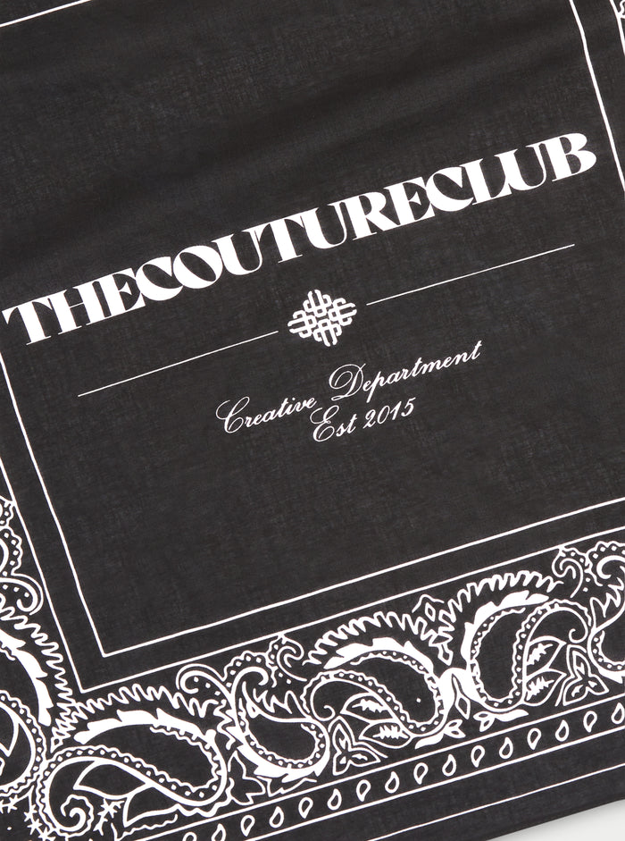 COPYRIGHT PAISLEY BANDANA - BLACK