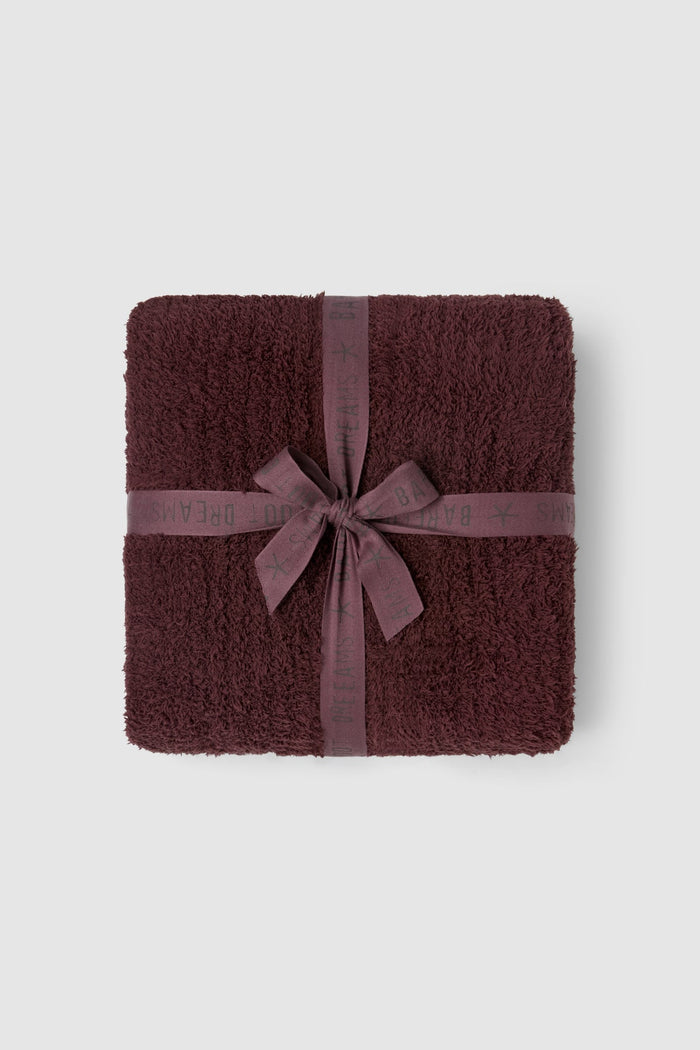 CozyChic Ribbed Throw - Deep Garnet