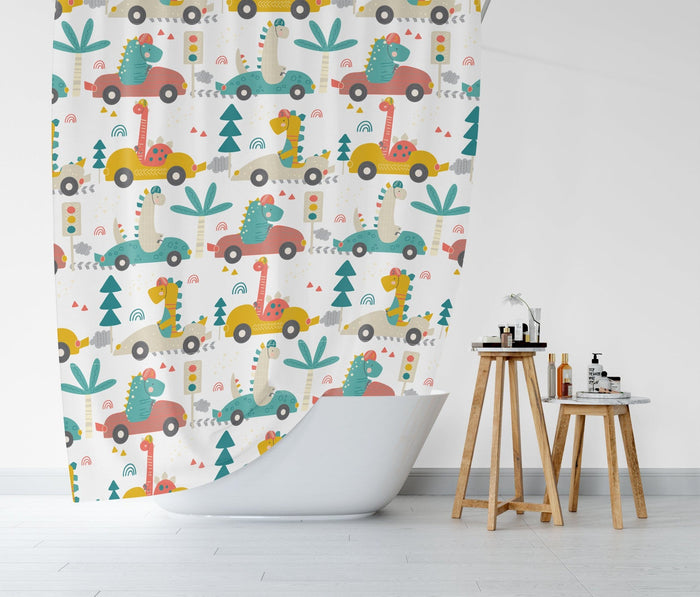 Boys Shower Curtain Dinosaurs, Boys Bathroom Decor & Accessories | Pippa + June