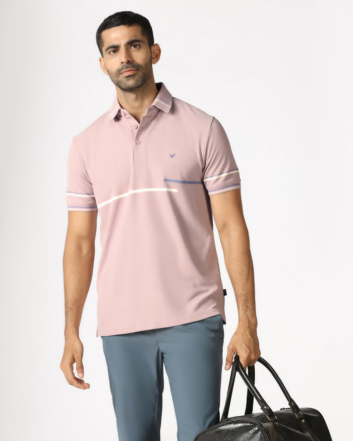 Dusty Pink TechPro Solid Polo - Arlo