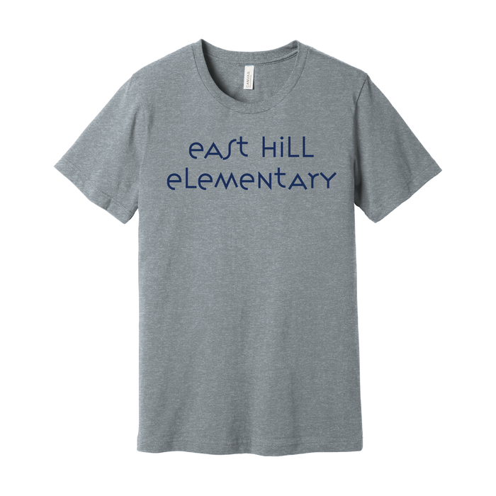 East Hill Elementary Modern Font T-Shirt