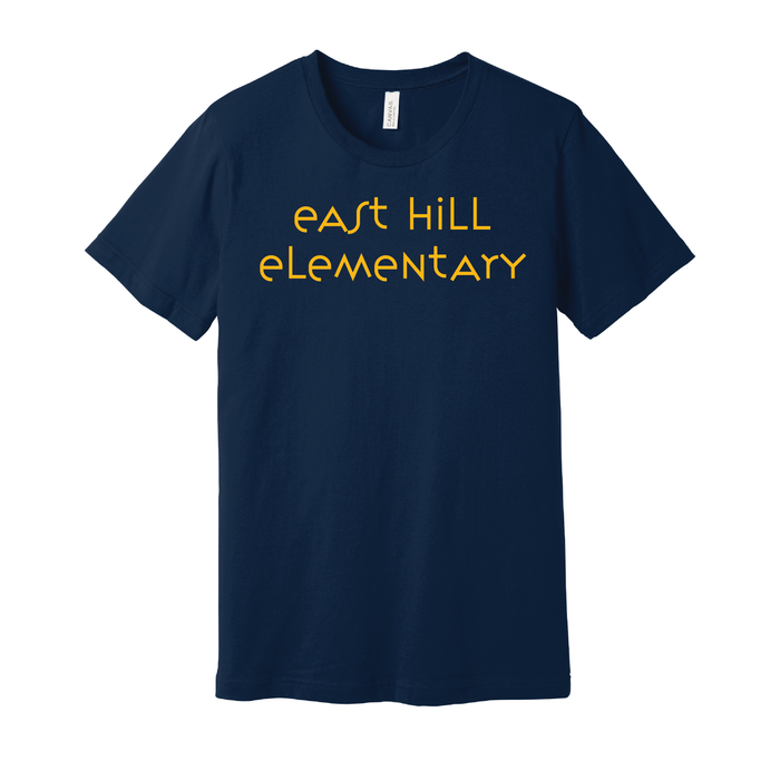 East Hill Elementary Modern Font T-Shirt