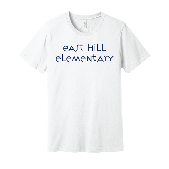 East Hill Elementary Modern Font T-Shirt
