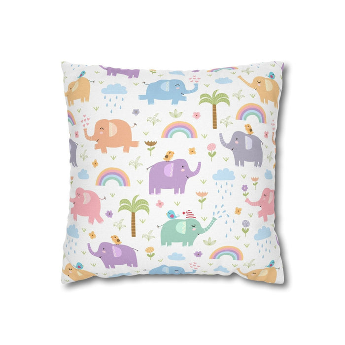 Girls Throw Pillow Jungle Elephants, Girls Accent Pillows and Cushions, Girls Bedding | Pippa + June