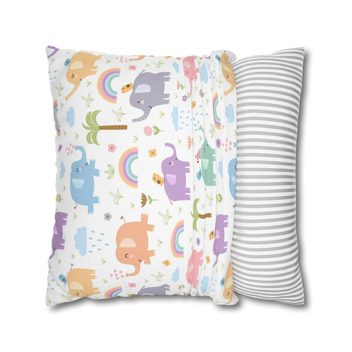 Girls Throw Pillow Jungle Elephants, Girls Accent Pillows and Cushions, Girls Bedding | Pippa + June