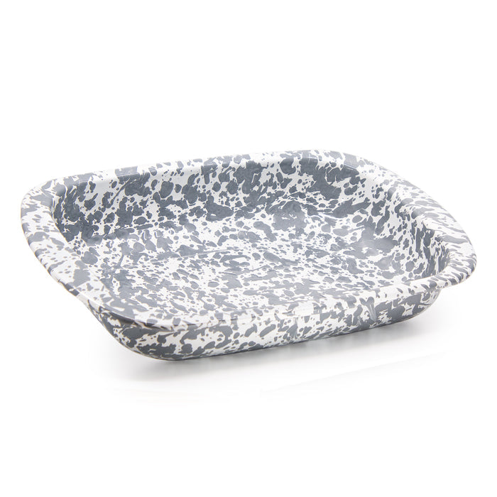 Gray Swirl Enamelware - Baking Pan