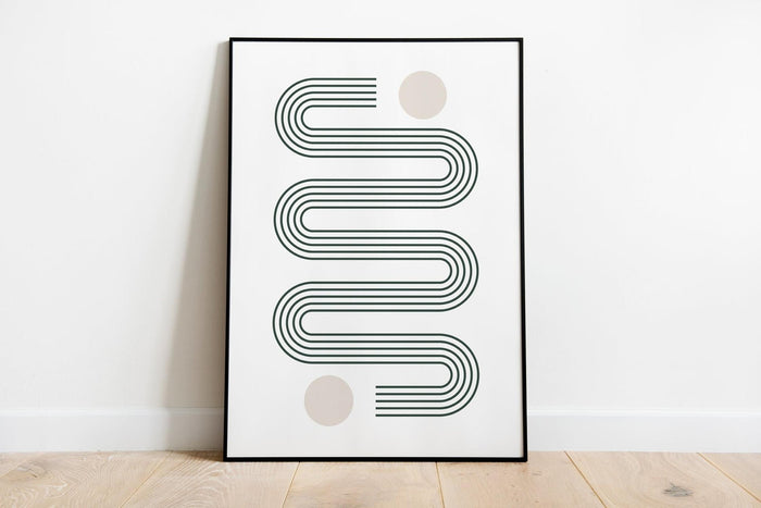 Mid Century Modern Art Print, Modern Minimalist Wall Art | Pippa +June
