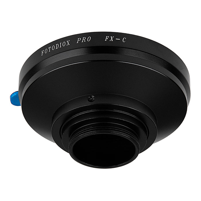 Fotodiox Pro Lens Mount Adapter - Compatible with Fuji Fujica X (1970-80s 35mm Film Era SLR Lenses) to fit C-Mount (1" Screw Mount) Cine & CCTV Cameras