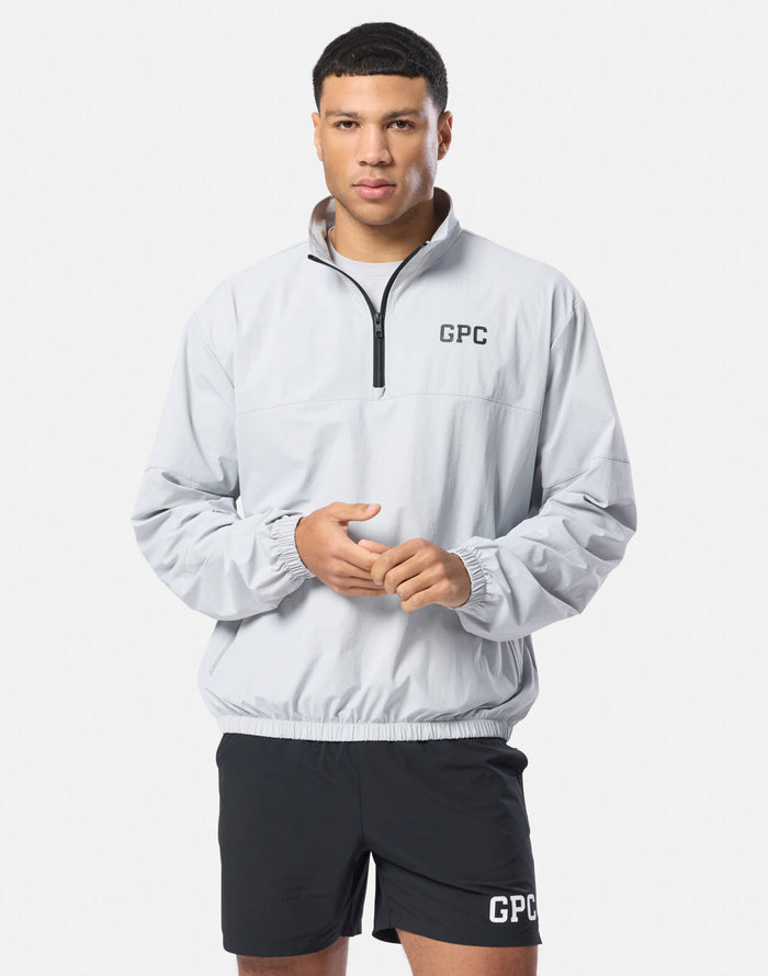 GPC Train Half Zip Jacket in Stone Grey
