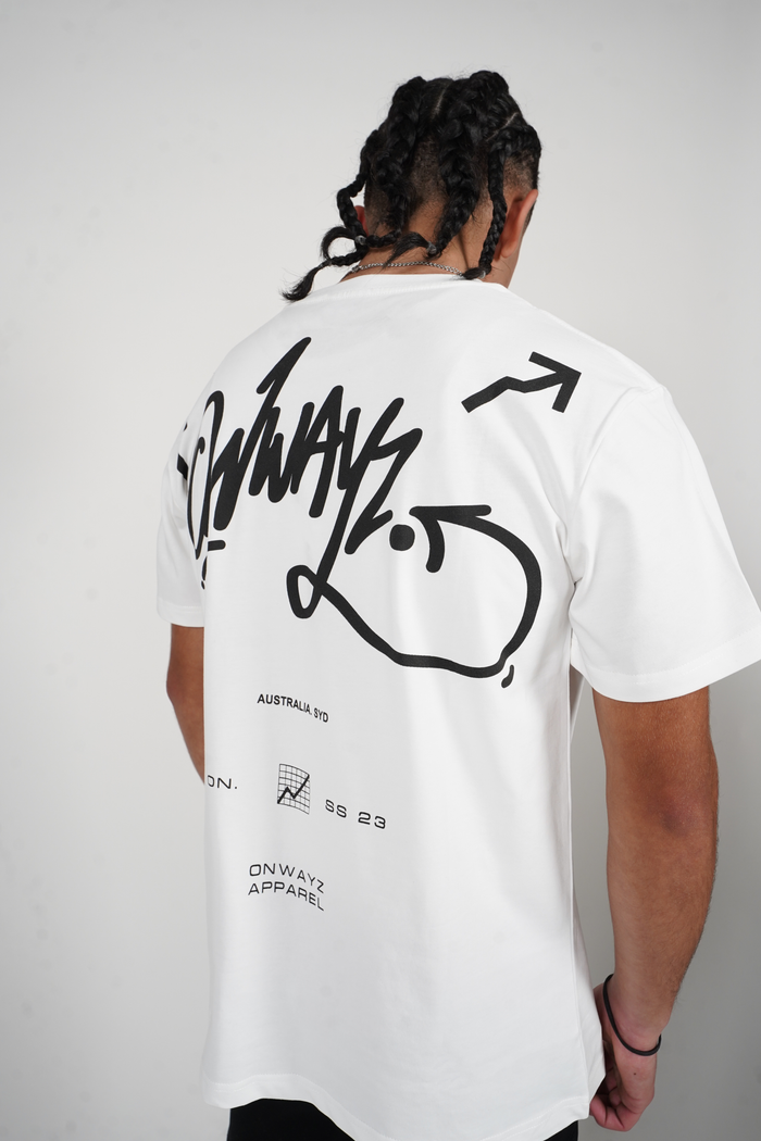 Graffiti Logo T-Shirt - White