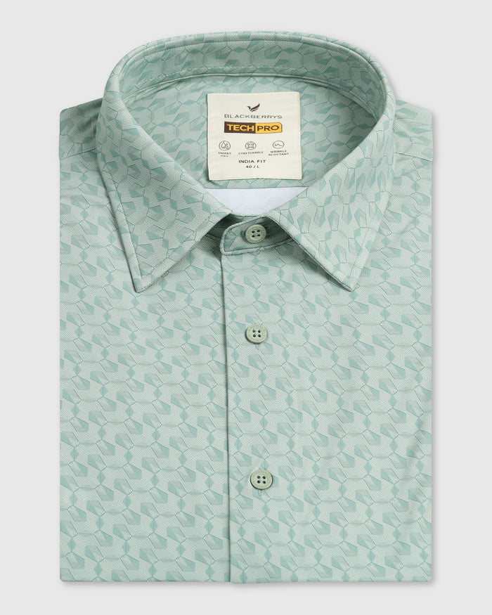 Green TechPro Printed Shirt - Graph