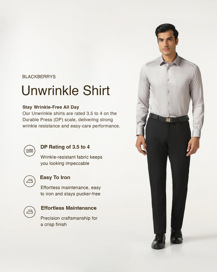 Grey Non Iron Solid Shirt - Sailor