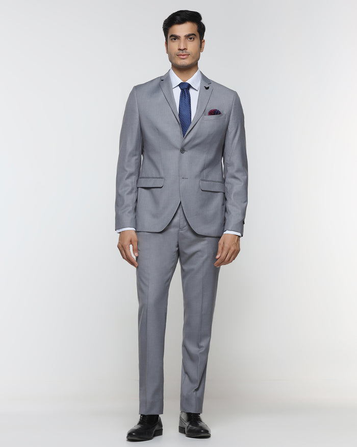 Grey Two Piece Solid Suit - Cabshot