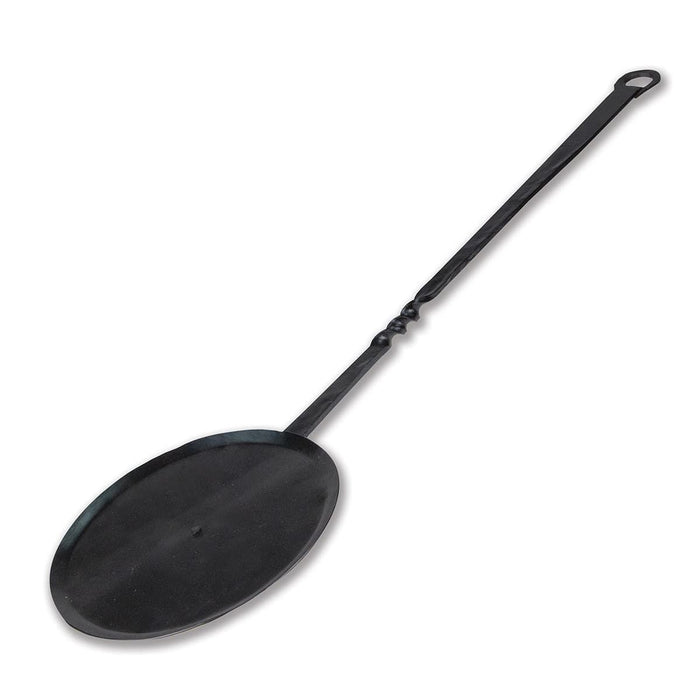 Hand Forged Iron Medieval Long Handled Flat Skillet for Display