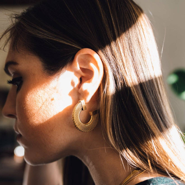 Holly Hoop Earrings