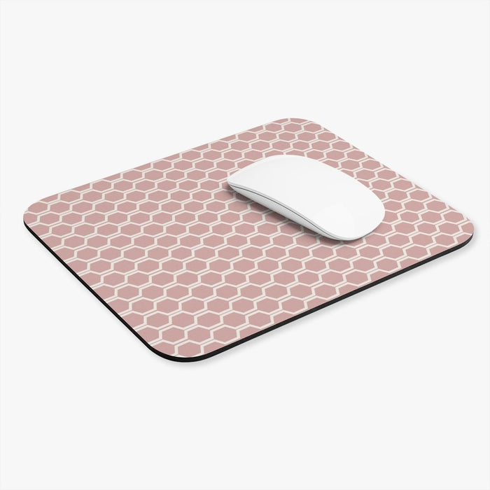 Modern Mouse Pad Honeycomb Blush, Modern Laptop Computer Accessories | Pippa + June