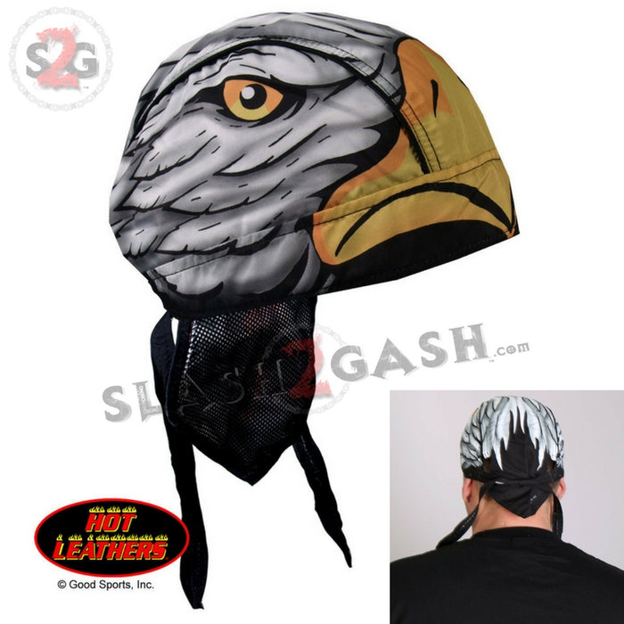 Hot Leathers Eagle Head Premium Headwrap Motorcycle Durag