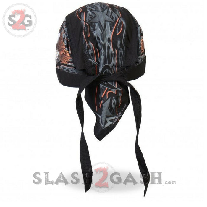 Hot Leathers Premium Eagle Headwrap - Ride With Pride Durag