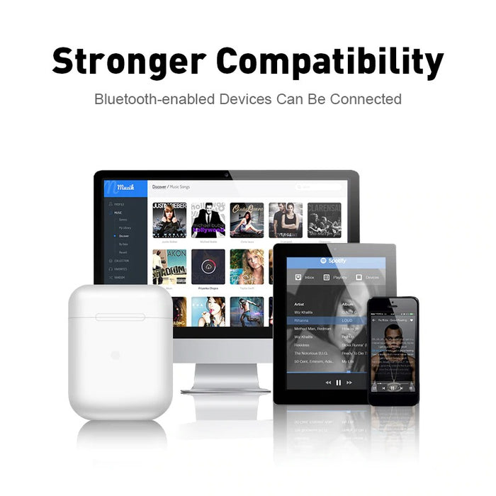 i12 Touch Key Wireless Headphone Earbuds - foxberryparkproducts