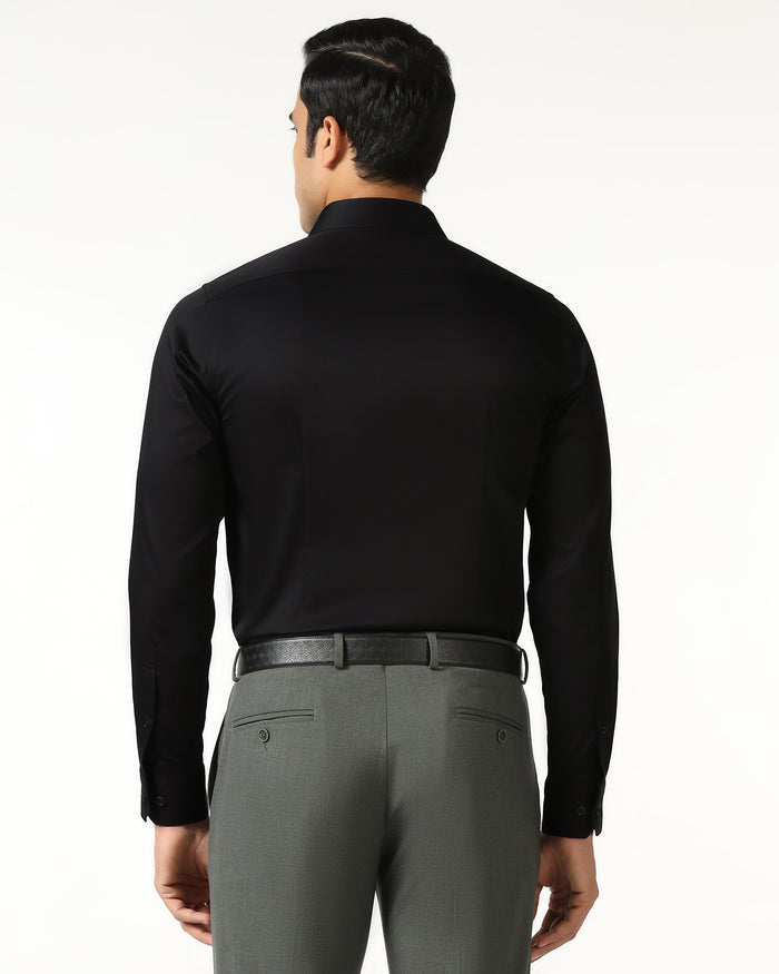 Jet Black Non Iron Solid Shirt - Sailor