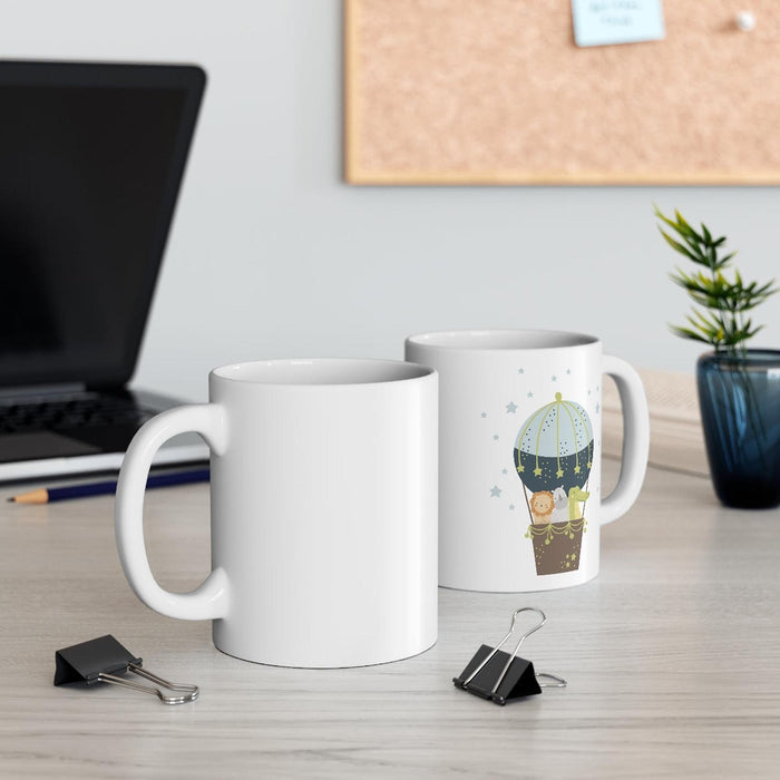 Kids Mug Neutral Jungle Animals, Kids Gift Mug, Child Mug, Kids Gift, Drinkware