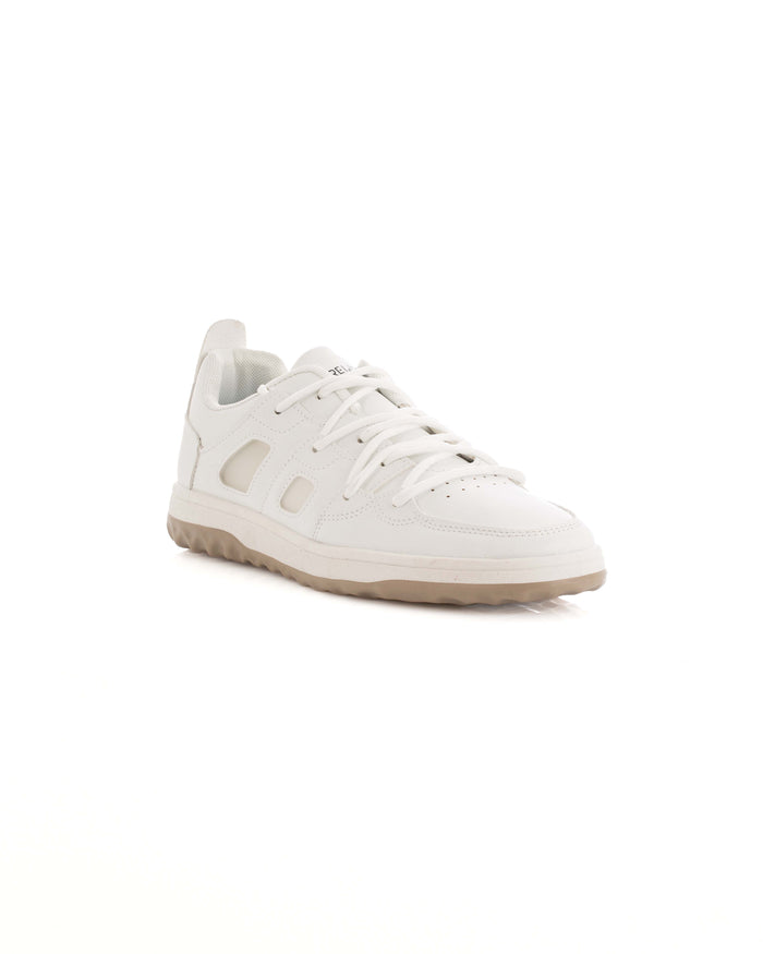 Lace-Up Leather Chunky Sneakers