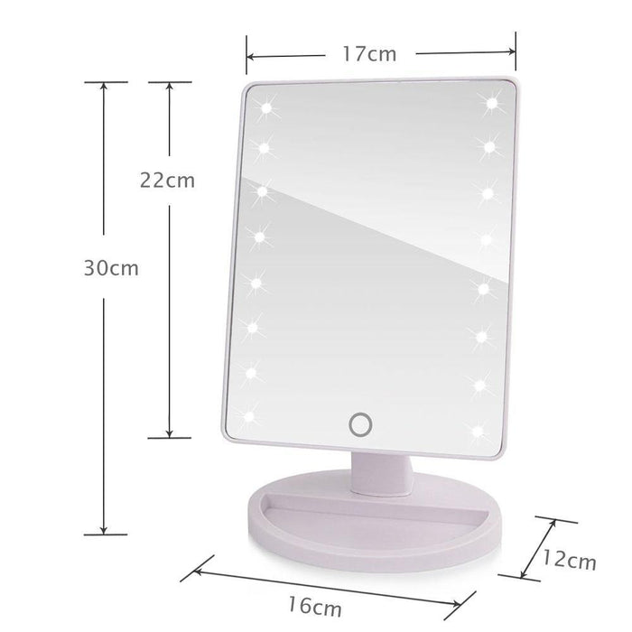 LED Touch Screen Makeup Mirror Professional Vanity Mirror - foxberryparkproducts