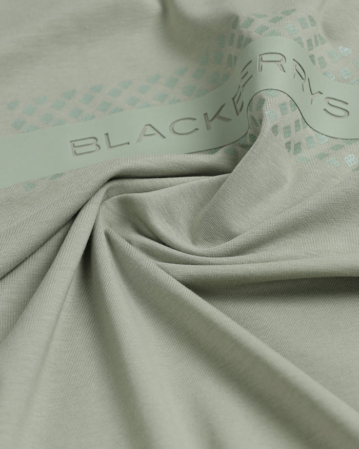 Light Green Crew Neck Solid T-Shirt - Zoro