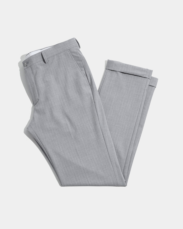 Light Grey Stripe Trouser - Warren